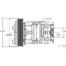 HELLA 8FK 351 334-131 Kompressor(Klima), 12V