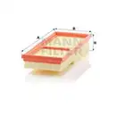 Luftfilter Mann-filter C 2861-2 für Chrysler für Fiat für Mercedes Benz