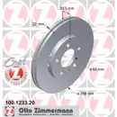 Zimmermann 100.1233.20 Bremsscheiben 2 Stück SKODA