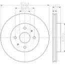 TEXTAR 92204503 Bremsscheiben 2 Stück DAIHATSU
