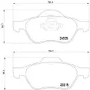 Textar Bremsenset Bremsscheiben Ø280 belüftet Bremsbeläge vorn Renault Megane
