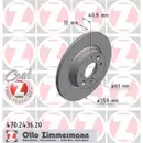 Zimmermann 470.2436.20 Bremsscheiben 2 Stück DACIA