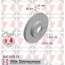 Zimmermann 540.2493.20 Bremsscheiben 2 Stück SUZUKI