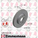 Zimmermann 470.2441.20 Bremsscheiben 2 Stück RENAULT