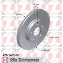 Zimmermann 470.2413.00 Bremsscheiben 2 Stück RENAULT