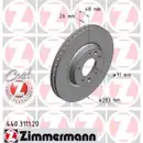 Zimmermann 440.3111.20 Bremsscheiben 2 Stück PEUGEOT