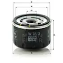 MANN-FILTER W 75/3 Oelfilter