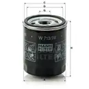 Ölfilter Mann-filter W 713/28 für Ford für MG für Renault für Rover für Lotus