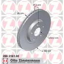 Zimmermann 280.3161.00 Bremsscheiben 2 Stück HONDA