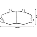 JURID 571745J Scheibenbremsbelag VA FORD