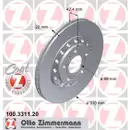 Zimmermann 100.3311.20 Bremsscheiben 2 Stück AUDI