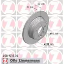 Zimmermann 450.1537.00 Bremsscheiben 2 Stück MG