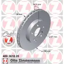 Zimmermann 400.3618.20 Bremsscheiben 2 Stück MERCEDES-BENZ