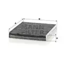 MANN-FILTER CUK 2545 Innenraumluftfilter