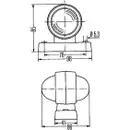 HELLA 2XS 955 031-001 Umrissl. Halogen