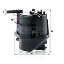 MANN-FILTER WK 939 Kraftstoffilter