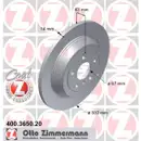 Zimmermann 400.3650.20 Bremsscheiben 2 Stück MERCEDES-BENZ