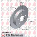 Zimmermann 430.1486.00 Bremsscheiben 2 Stück CHEVROLET