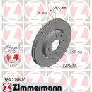 Zimmermann 380.2168.20 Bremsscheiben 2 Stück MITSUBISHI