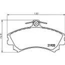 Textar Bremsenset Scheiben Ø256 belüft. Beläge vo. Smart Forfour Mitsubishi Colt