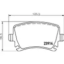 Textar Bremsenset Bremsscheiben Ø256 Bremsbeläge hinten Audi Skoda VW