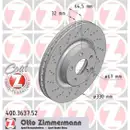 Original Zimmermann 400.3637.52 Bremsscheiben 2 Stück für MERCEDES-BENZ