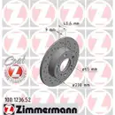 Original Zimmermann 100.1236.52 Bremsscheiben 2 Stück für SKODA