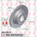 Zimmermann 600.3228.20 Bremsscheiben 2 Stück VW