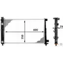 HELLA 8MK 376 713-051 Kühler, Breite 350 mm