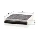 MANN-FILTER CUK 2855 Innenraumluftfilter