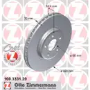 Zimmermann 100.3331.20 Bremsscheiben 2 Stück AUDI