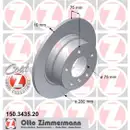 Zimmermann 150.3435.20 Bremsscheiben 2 Stück BMW