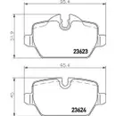 Textar Bremsenset Bremsscheiben Ø280 voll Bremsbeläge WK hinten BMW 1er