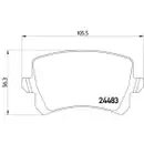 Textar Bremsenset Scheiben Ø282 Beläge hi. VW Audi Seat mit ele. Feststellbremse