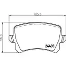 Textar Bremsenset Scheiben Ø282 Beläge hi. VW Audi Seat mit ele. Feststellbremse