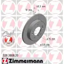 Zimmermann 320.3808.20 Bremsscheiben 2 Stück KIA