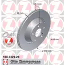 Zimmermann 100.3329.20 Bremsscheiben 2 Stück AUDI