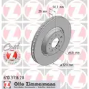 Zimmermann 610.3716.20 Bremsscheiben 2 Stück VOLVO