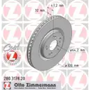 Zimmermann 280.3178.20 Bremsscheiben 2 Stück HONDA