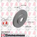 Zimmermann 320.3803.20 Bremsscheiben 2 Stück HYUNDAI