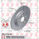 Zimmermann 610.3714.20 Bremsscheiben 2 Stück VOLVO