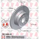 Zimmermann 150.3466.20 Bremsscheiben 2 Stück BMW