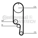 CONTINENTAL CTAM CT1008K2 Zahnriemen Kit