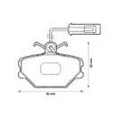 JURID 571330J Scheibenbremsbelag VA FIAT