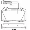 JURID 573079J Scheibenbremsbelag VA FIAT