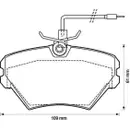 Bremsbelagsatz Scheibenbremse Jurid 571550J für Renault Vorderachse