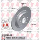 Zimmermann 610.3703.20 Bremsscheiben 2 Stück VOLVO