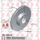 Zimmermann 150.1296.20 Bremsscheiben 2 Stück BMW
