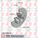 Zimmermann 430.2608.00 Bremsscheiben 2 Stück OPEL