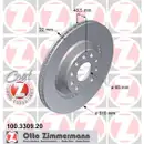 Zimmermann 100.3309.20 Bremsscheiben 2 Stück VW